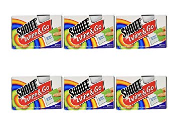 Shout Stain Remover Wipes-12 ct. (Pack of 3),Set of 2
