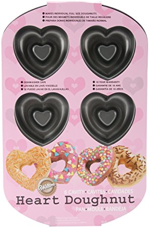 Wilton Nonstick 6-Cavity Heart Donut Pan