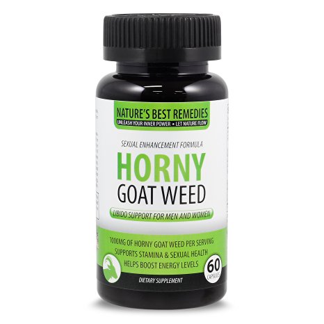 Horny Goat Weed Extract with Maca Root Formulation, Increase Sex Drive Naturally for Men and Women