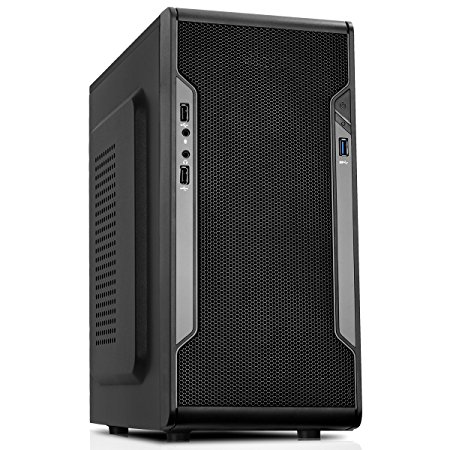 CiT Barricade USB3 Gaming Case with Interior Mesh Front - Black