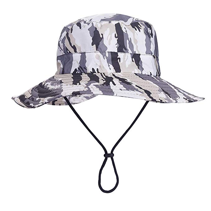 MOMOCOY Outdoor Sun Hat, Waterproof Fishing Hat Sun Protection Summer Boonie for Man and Women Foldable Bucket Hat for Hiking
