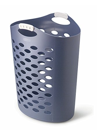 Rubbermaid Flex 'n Carry Laundry Hamper, 2.2-Bushel, Royal Blue (FG260004ROYBL)