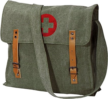 Vintage Red Cross German NATO Medic Shoulder Bag