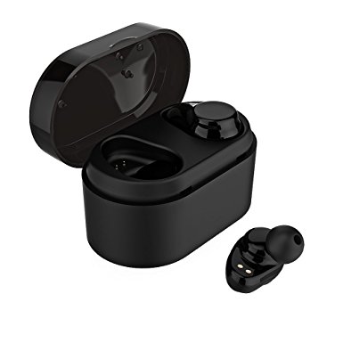 True Wireless Earbuds Bluetooth 4.2 Mijiaer X7 Mini Headphones Smart Touch Control with Mic IPX4 Waterproof Twins In Ear Earphones with Charging Case for iPhone Samsung or other Bluetooth Devices