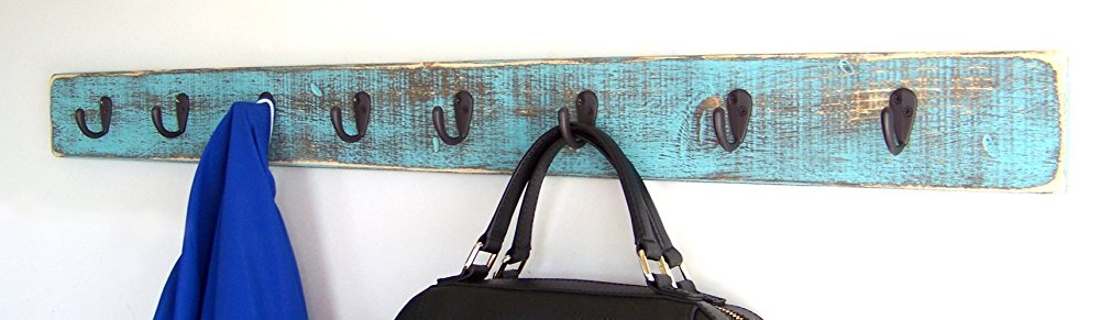 Wall Mounted Coat Rack by Out Back Craft Shack: Farmhouse Rustic Decor; Handmade in USA