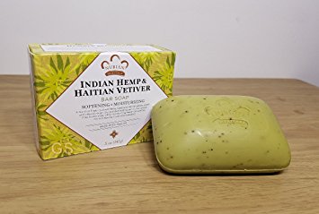 Nubian Heritage Bar Soap Indian Hemp And Haitian Vetiver - 5 oz - Nubian Heritage