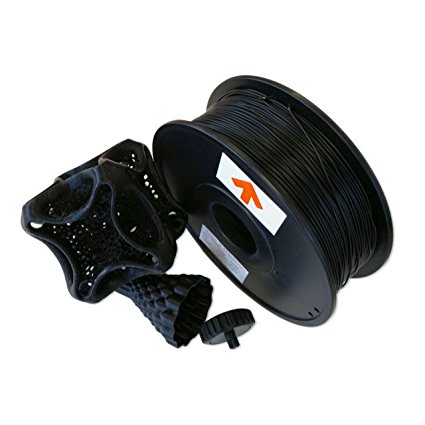 Type A 1.75mm PLA Filament, Black, 1 Kg Spool