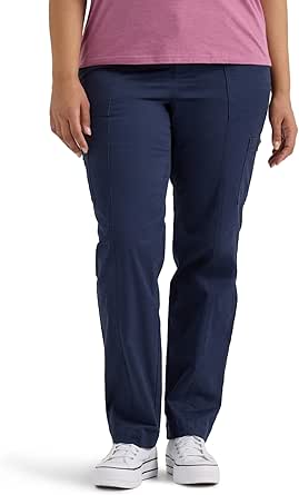 Lee Women's Plus Size Ultra Lux Comfort with Flex-to-go Utility Pant