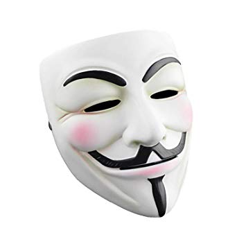 RASTPOAL Halloween Masks V for Vendetta Mask, Anonymous/Guy Fawkes for 2018 Halloween Costume