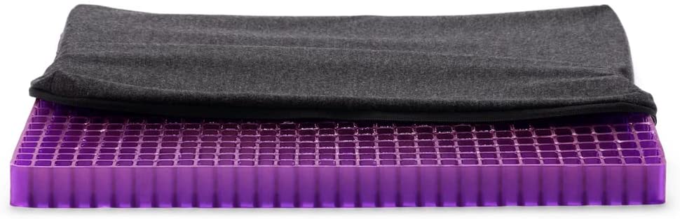 Purple Lite Seat Cushion - Flip for use on Hard or Soft Chair - Pressure Relief and Cooling - Made in The USA