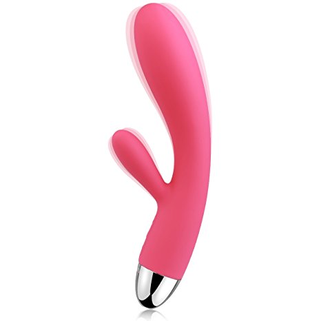 SVAKOM 100% Waterproof Soft Rechargeable Sex Toys Clitoral Stimulation Clitoral Vibrator Wand Massager for women . (Plum Red))