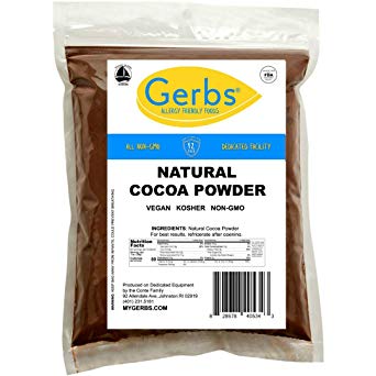 Gerbs Natural Cocoa Powder, 4 LBS - Top 14 Food Allergen Free & NON GMO - Product of Canada