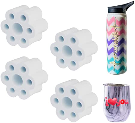 KOELIN Cup Turner Foams - 4 Pieces Cup Turner Accessories fit 10-20 oz Tumbler for 3/4" PVC Pipe High Density Foam the Partner for Cup Spinner Machine