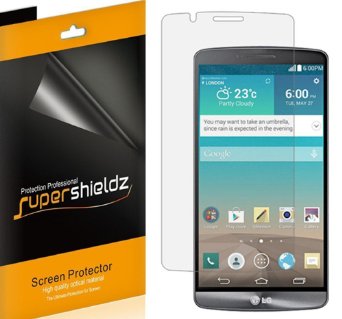 [6-Pack] SUPERSHIELDZ- Anti-Bubble High Definition Clear Screen Protector For LG G3   Lifetime Replacements Warranty (AT&T, Sprint, T-Mobile, Verizon, US Cellular, Boost Mobile , All Carriers)[6-PACK] - Retail Packaging