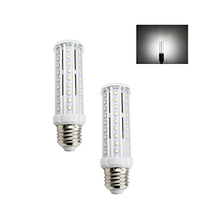 (Pack of 2) Lamsky Tubular LED Corn Light Bulb 10W Daylight 6000K E26 E27 Medium Screw Base 85W Incandescent Replacement Lamp Not Dimmable