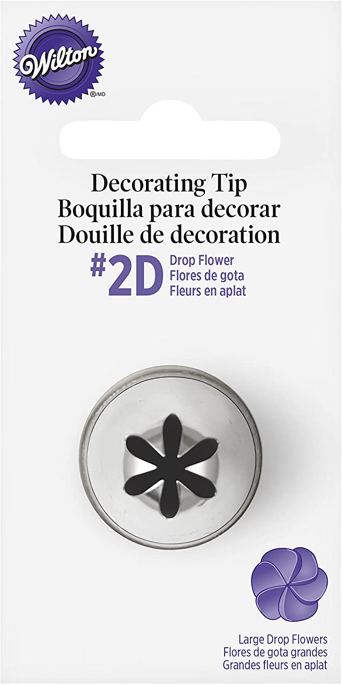 Wilton No.2D Decorating Tip, Drop Flower