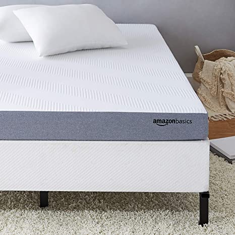 AmazonBasics Ventilated Cooling Gel Memory Foam Mattress - Firm Feel - 5 inch, Twin