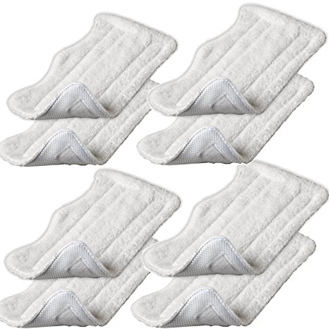 Iautomatic 8pcs Replacement Microfiber Pads for Euro Pro Shark Steam Mop S3250 S3101 (set of 8) by Iautomatic