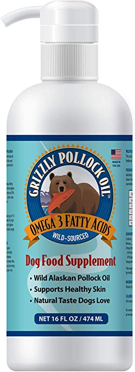 Grizzly Pollock Oil Supplement for Dogs