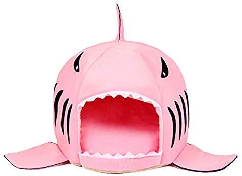 Spring Fever Small Big Animal Round Shark Guinea Pigs Rabbit Dog Cat Puppy Pet Fleece Cushion House Indoor Water Resistant Beds