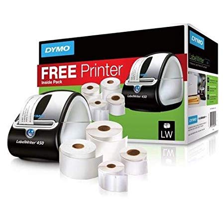 DYMO LabelWriter 450 Label Printer Bundle with Labels for PC and Apple Mac