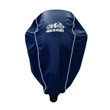 Ultra Light Weight Weather resistant series Motorcycle cover with Brand New Reflective Technology (Large Navy)