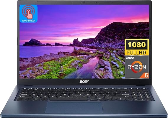 acer 2023 Newest Aspire 3 Touchscreen Laptop Business Student, 15.6" FHD IPS Screen, AMD Ryzen 5 7520U (Beats i7-1165G7), 8GB DDR5 RAM, 512GB SSD, AMD Radeon Graphics, Wi-Fi 6,Windows 11 Home