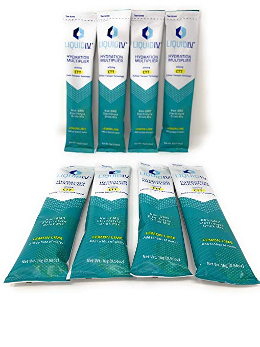Liquid I.V. Hydration Multiplier, 8 Individual Serving Stick Packs in Resealable Pouch
