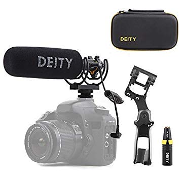 Deity V-Mic D3 Pro Location Kit Super-Cardioid Directional Shotgun Microphone with Rycote Duo-Lyre Shock Mount and PERGEAR Cloth for DSLRs, Camcorders, Smartphones, Tablets, Handy Recorders, Laptop