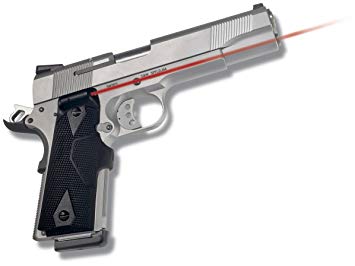 Crimson Trace LG-401 Lasergrips Laser Sight for 1911 Full-Size Pistols, Red or Green Pistol Laser Sight