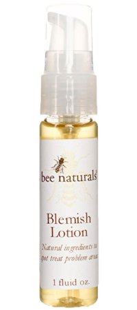 Bee Naturals Best Blemish Lotion - All Natural Blend to Control Acne Skin - Lightweight Natural Treatment Lotion Improves Complexion and Skin Health - Spot Treat or Overall Use - Won't Overdry Skin