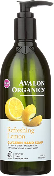 Avalon Organics Refreshing Lemon Glycerin Hand Soap, 12 oz.