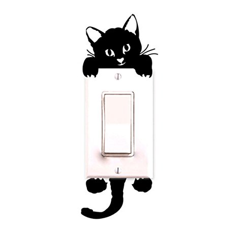 Clearance! Wensltd New Cat Wall Stickers Light Switch Baby Nursery Room Decor