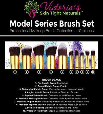 Victoria's Model Series Brush Set (Gold)