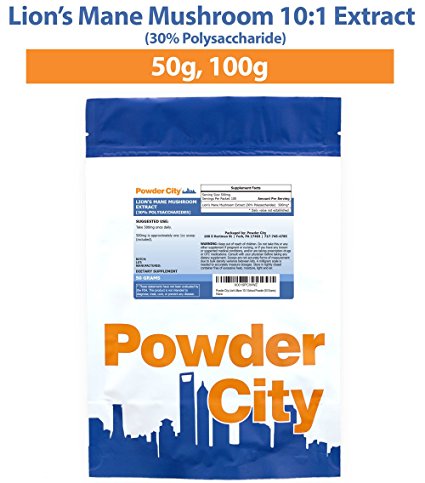 Powder City Lion's Mane 10:1 Extract Powder (50 Grams)