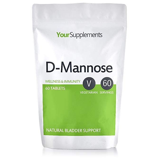 D-Mannose Tablets | 1000mg X 60 | Double Strength | A Natural & Safe Way To Clear Cystitis and UTIs