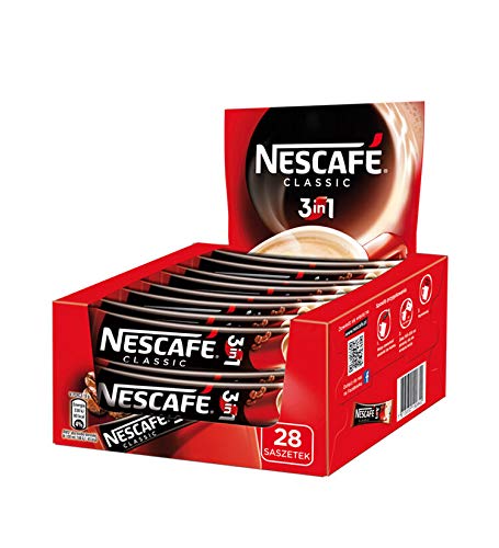 Nescafe 3 in 1 Classic Instant Coffee Single Packets 28x17.5g