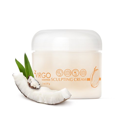 Virgo Essentials Argan & Coconut Oil Hair Sculpting Cream - Hair Salon Quality for Long & Short Hair - Medium Shine & Medium Hold