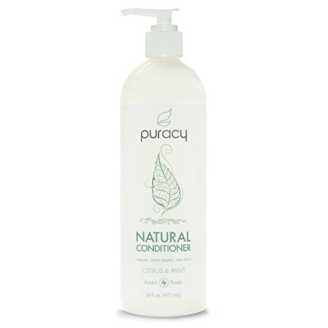 Puracy Natural Conditioner - Sulfate-Free - THE BEST Daily Hair Moisturizer - Clinically Superior Ingredients - Developed by Doctors for Men & Women - Citrus & Mint - 16 ounce