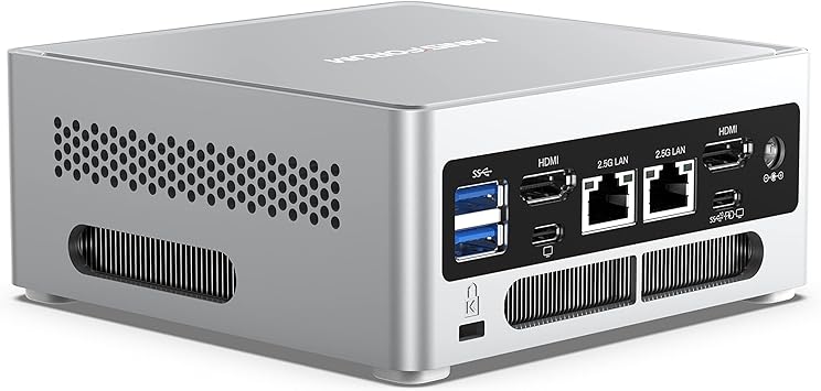 MINISFORUM Mini PC NAB7 with Intel Core i7-12700H,14 Cores/20 Threads,up to 4.7GHz 32GB RAM DDR4 1TB PCIe4.0 SSD Dual 2.5 G RJ45 LAN Mini Desktop Computer,2 x HDMI,2 xUSB-C,7 x USB Port,Micro PC