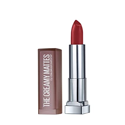 Maybelline New York Color Sensational Creamy Matte Lipstick, 691 Rich Ruby, 3.9g