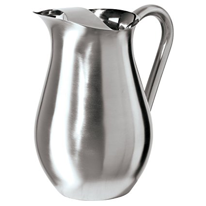 Oggi Stainless Steel Pitcher with Ice Guard, 2 Liter