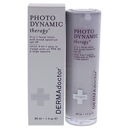 DERMAdoctor Photodynamic Therapy 3-in-1 facial lotion with broad spectrum spf 30, 30 ml