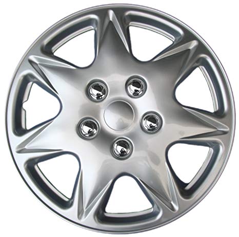 Drive Accessories KT915-17S/L ABS Silver 17" Plastic Wheel Cover Hubcap - Pack of 4