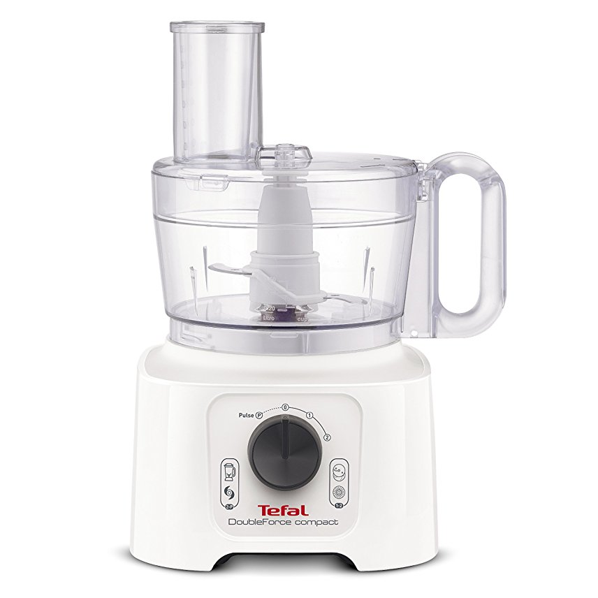 Tefal Double Force Compact Food Processor, White