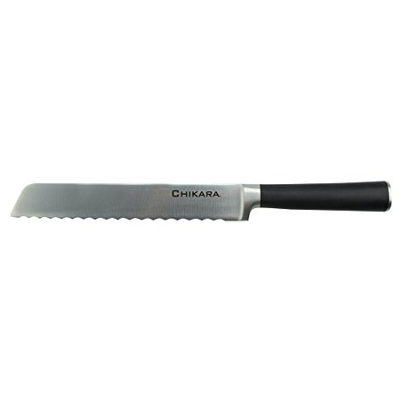 Ginsu Gourmet Chikara Series Forged 420J Japanese Stainless Steel Serrated Bread Knife, 07143DS