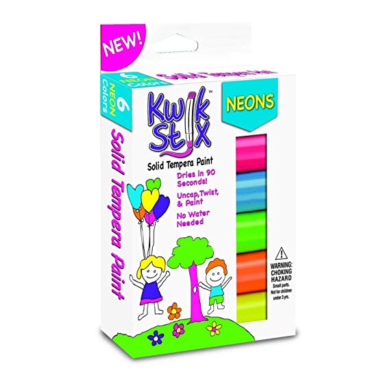 The Pencil Grip Kwik Stix Solid Tempera Paint, Metallic Colors, Set of 6