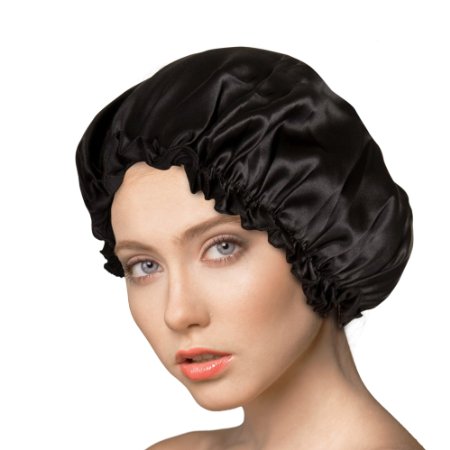 Silk Night Cap by One Planet - Head Cover Bonnet for Beautiful Hair - Wake Up Perfect Daily!