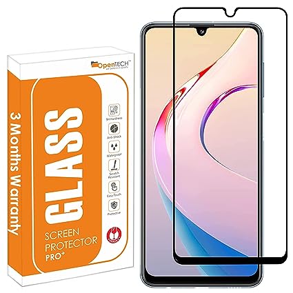 OpenTech® Tempered Glass Screen Protector Compatible for Samsung Galaxy M34 5G with Edge to Edge Coverage and Easy Installation kit