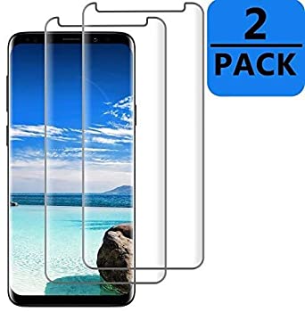 Samsung Galaxy S9 Screen Protector [2-Pack], OLINKIT [Case-Friendly] Tempered Glass Screen Protector for Samsung Galaxy S9 - (Clear)